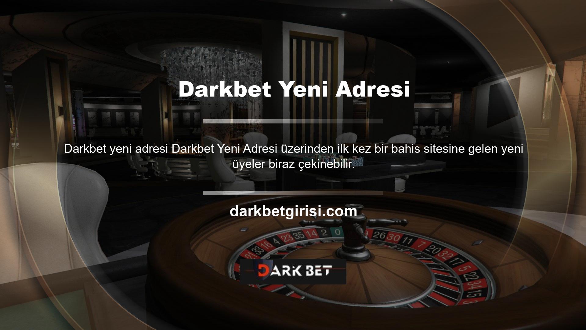 Darkbet yeni adresi  oyunlarına yeni başlayan veya aşina olmayan oyuncular bu durumu rahatsız edebilir