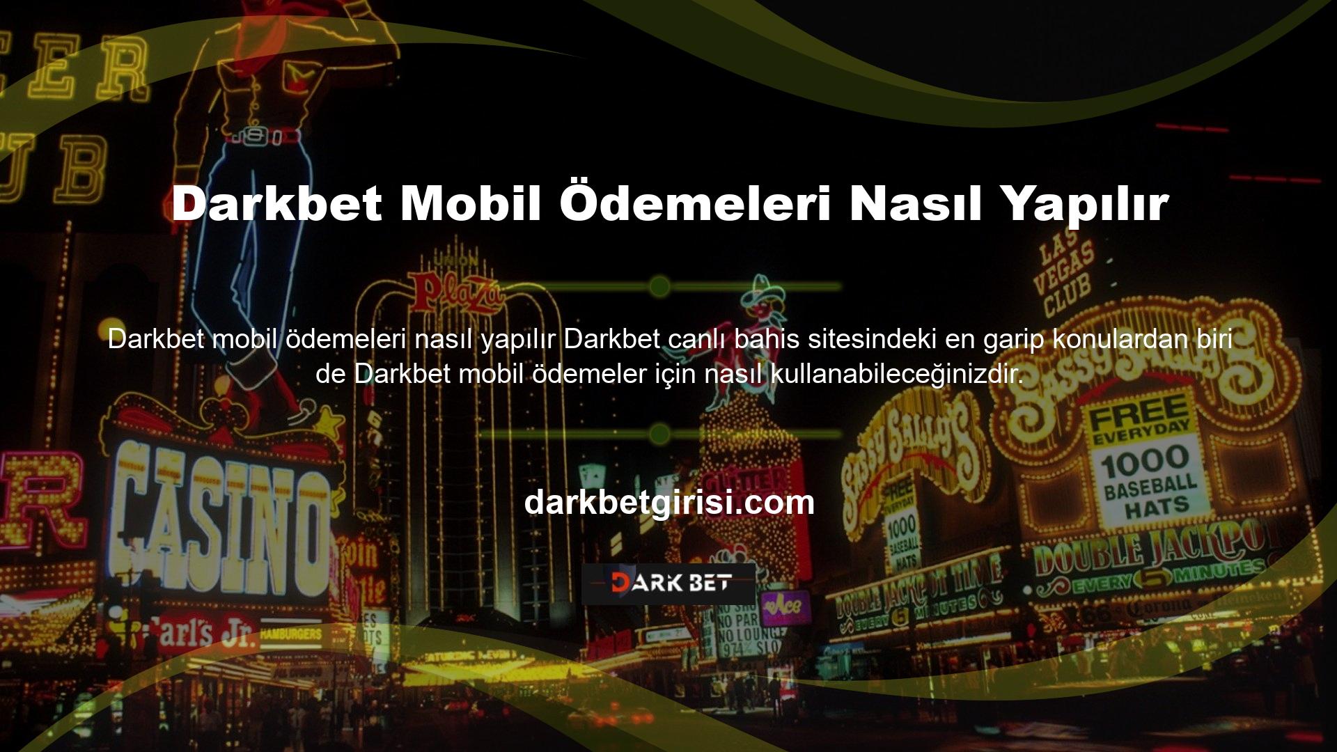 Darkbet hesabınıza para yatırmak için para transferlerinden, Darkbet Mobile dahil kripto para birimlerine kadar çeşitli seçenekler bulunmaktadır