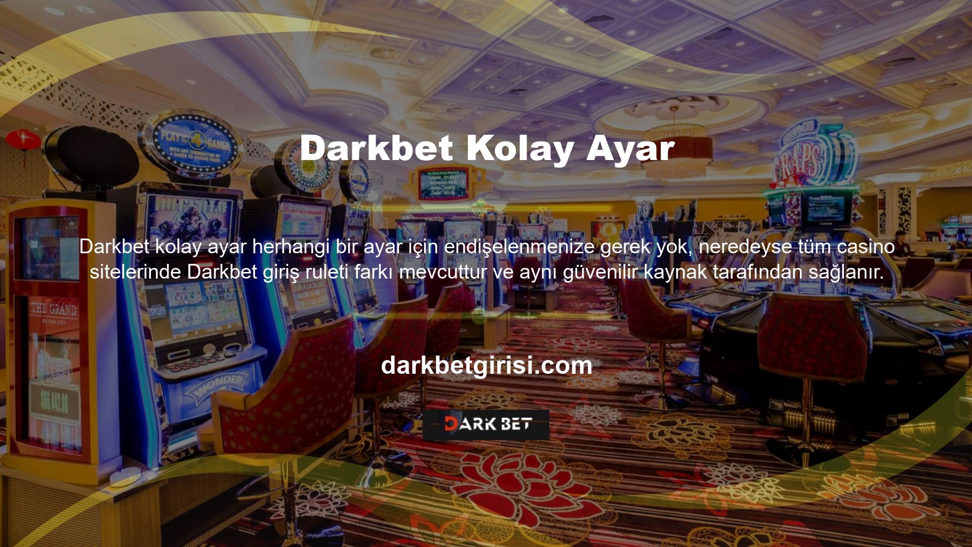 Birden fazla sitede Darkbet Yuvası Ruletini Oynamak size nasıl fayda sağlıyor? Bir casino sitesi hakkında en önemli şey kazanmaktır, bu nedenle üyelerin ihtiyaç duyduklarında kazançlarını alabilmeleri çok önemlidir